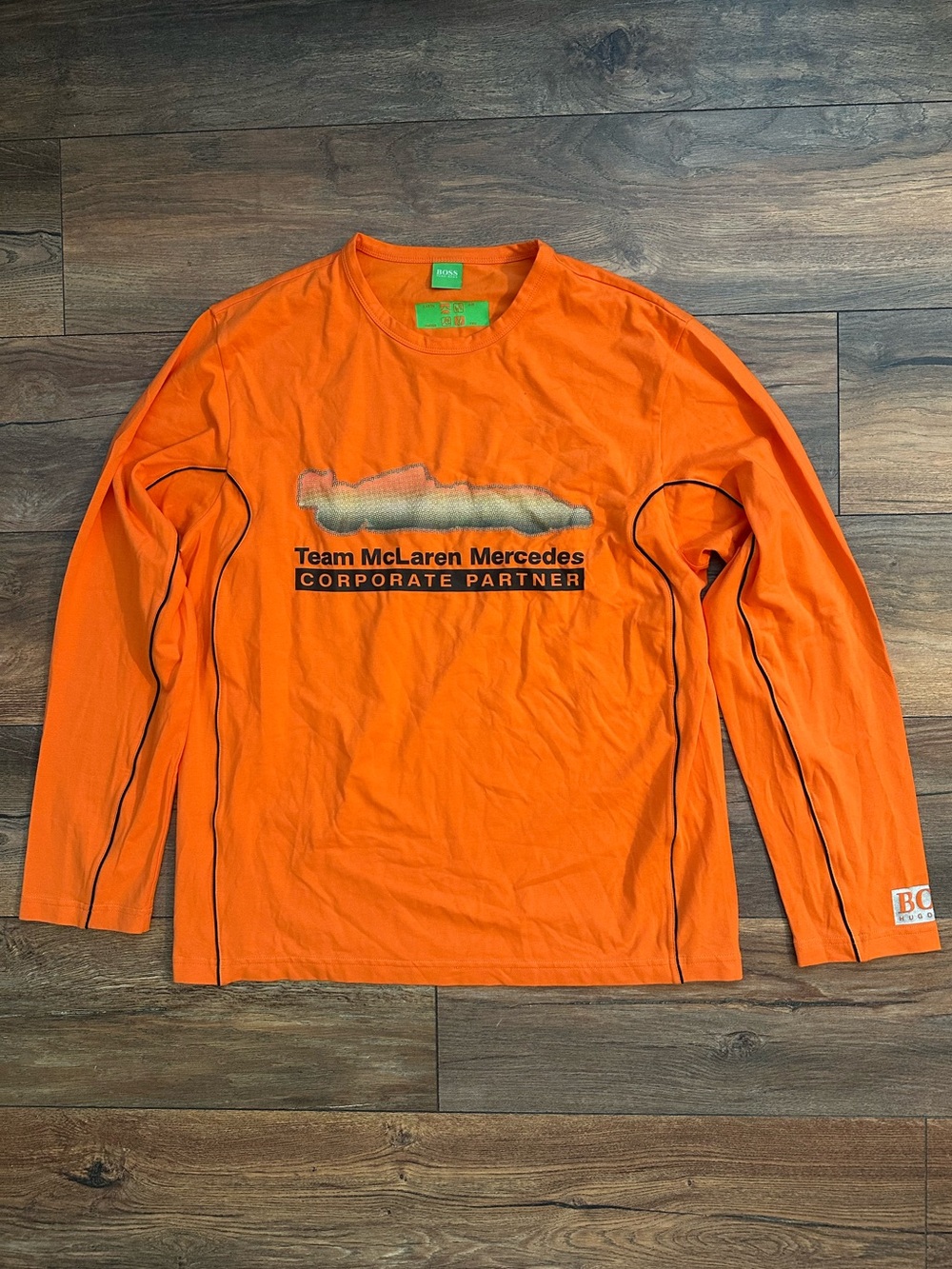 Rare Hugo Boss Team McLaren-Mercedes Corporate Partner Long-Sleeve T-Shirt